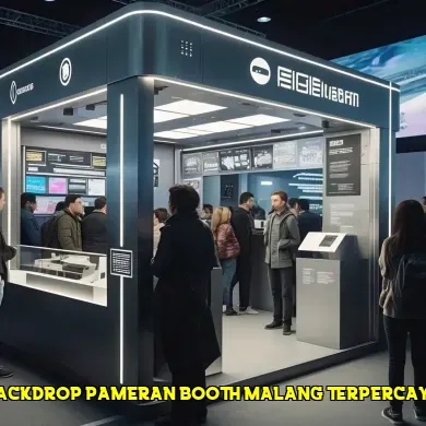 backdrop pameran booth malang terpercaya